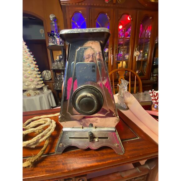 Antique Early 1900s Electric Toaster Drop Sides Ornate Edison 159T33 with cord - Picture 6 of 16